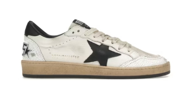 Golden Goose Ball-Star Low White Nappa Black Star SNEAKER