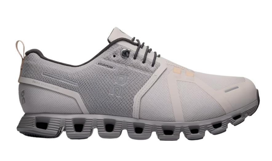 On Running Cloud 5 Waterproof "Pearl | Fog"