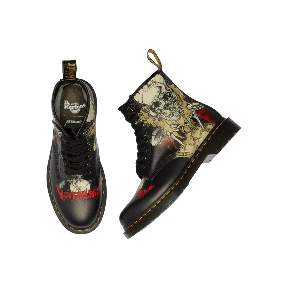 Dr Martens 1460 Metallica Skull Lightning Print