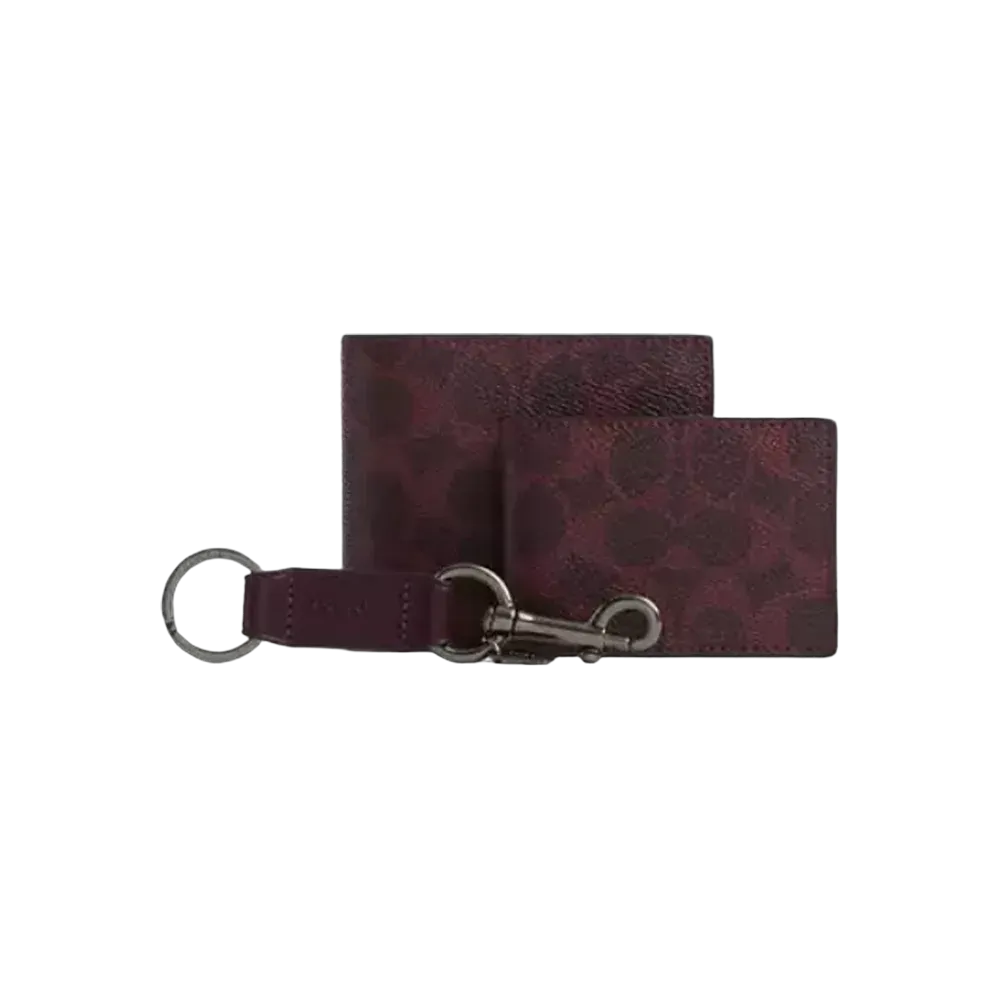 Coach Boxed 3-In-1 Wallet Gift Set In Signature Canvas