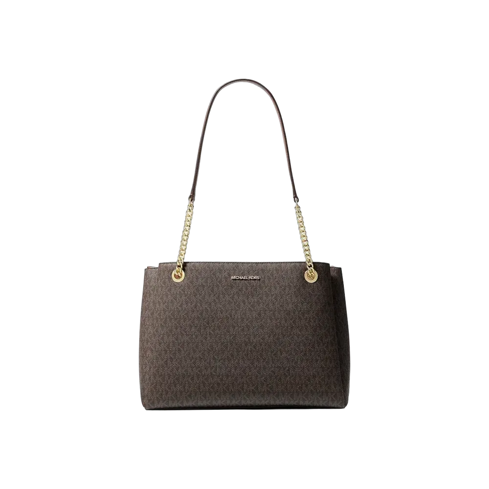 Michael Kors Soho Medium Signature Logo Tote Bag Brown