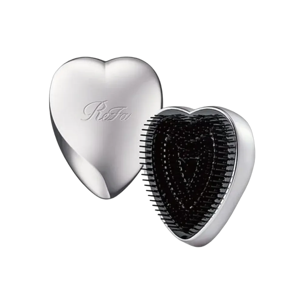 Refa Heart Brush Silver