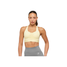 Gymshark High Support Ruched Sports Bra Butter Yellow