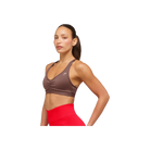 Gymshark Ruched Sports Bra 2.0 - Medium Support Espresso Brown