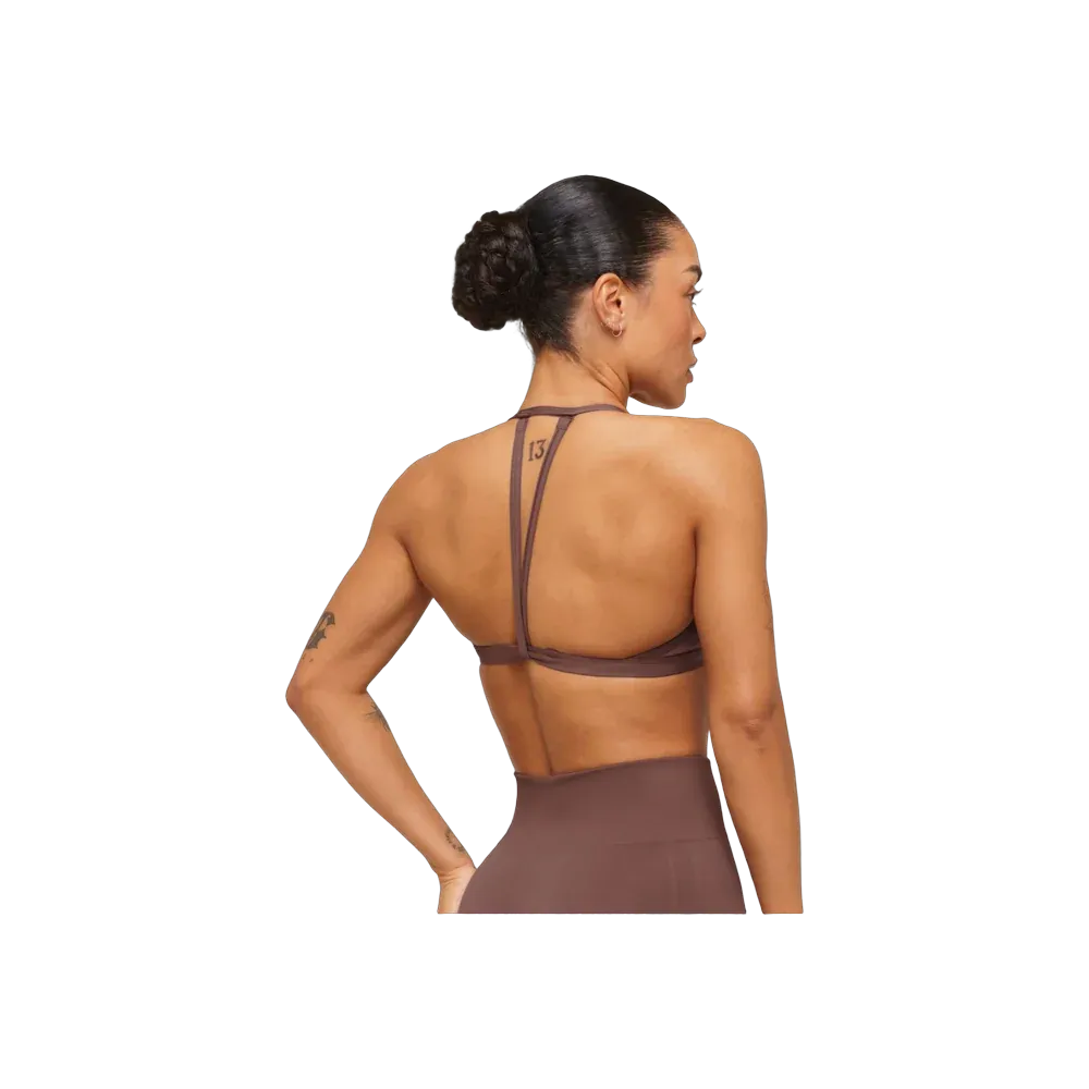 Gymshark Minimal Sports Bra 2.0 - Light Support Espresso Brown