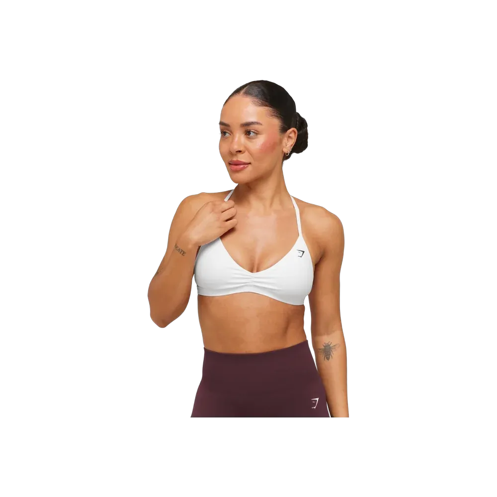 Gymshark Minimal Sports Bra 2.0 - Light Support White