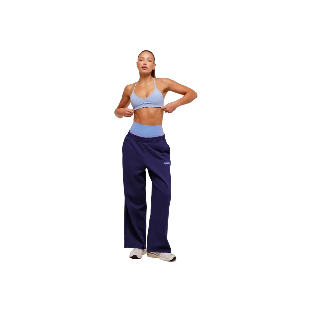 Gymshark Minimal Halterneck Sports Bra - Light Support Steady Purple