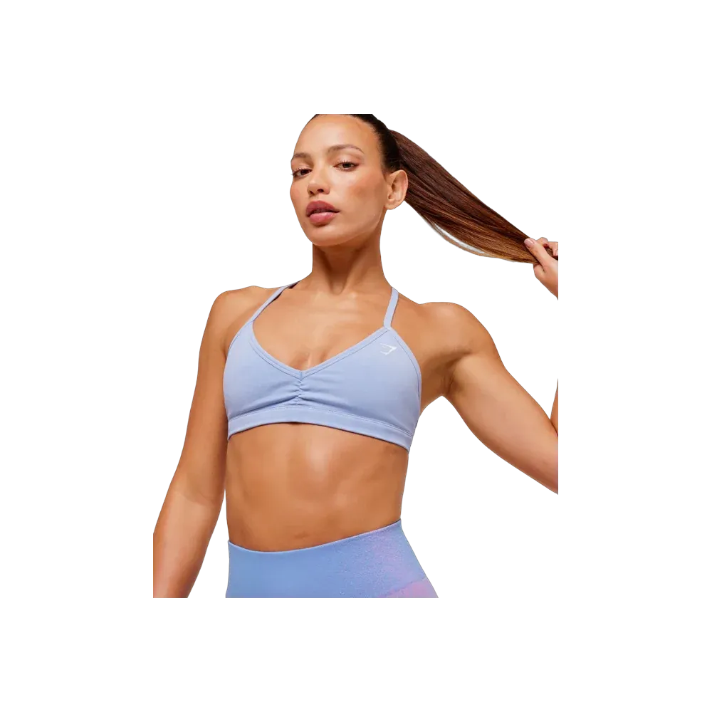 Gymshark Minimal Halterneck Sports Bra - Light Support Steady Purple