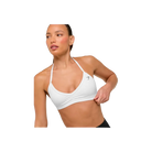 Gymshark Minimal Halterneck Sports Bra - Light Support White