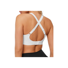 Gymshark High Support Ruched Sports Bra GS White
