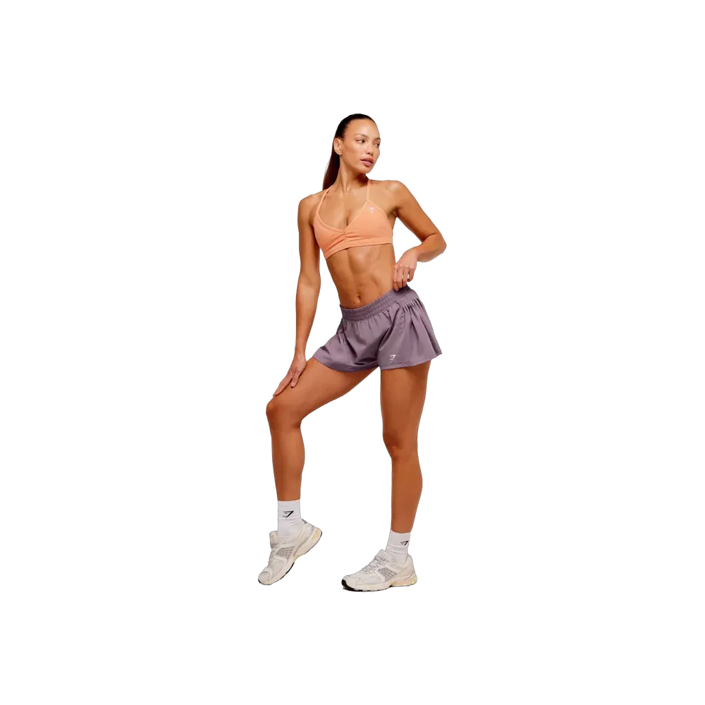 Gymshark Washed Minimal Sports Bra - Light Support Dayglow Peach