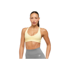 Gymshark Ruched Sports Bra 2.0 - Medium Support Butter Yellow