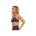 Gymshark Minimal Halterneck Sports Bra - Light Support Midnight Purple