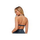 Gymshark Minimal Halterneck Sports Bra - Light Support GS Stealth Blue