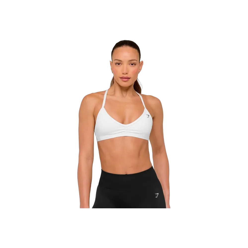 Gymshark Minimal Sports Bra - Light Support White