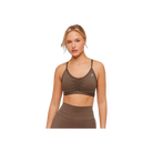 Gymshark Medium Support Ruched Sports Bra Soft Brown