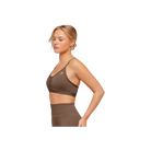 Gymshark Medium Support Ruched Sports Bra Soft Brown