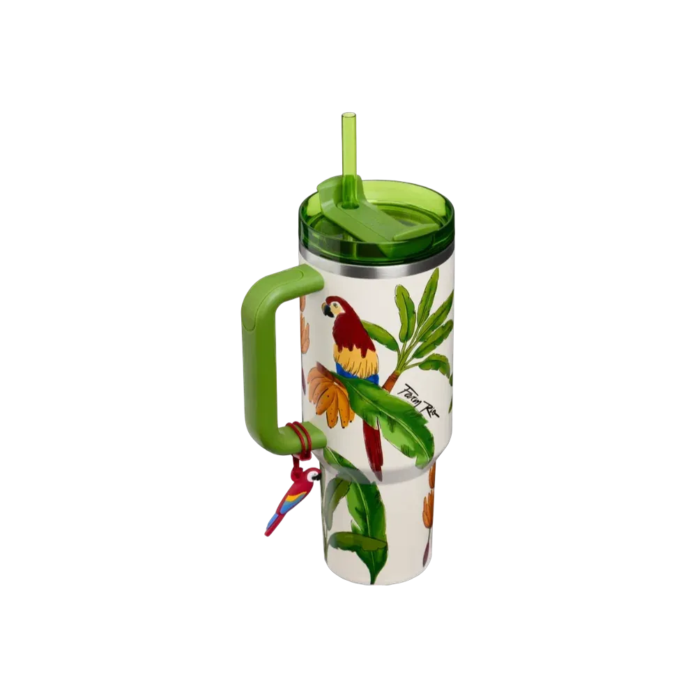 Stanley 1913 X Farm Rio Quencher H2.0 FlowState Tumbler 40 OZ Farm Rio Tropical Destiny