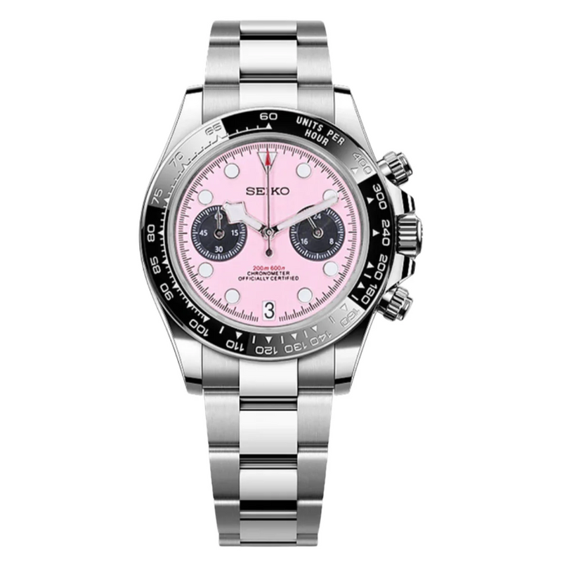 Seiko Mod Black Bay Pink