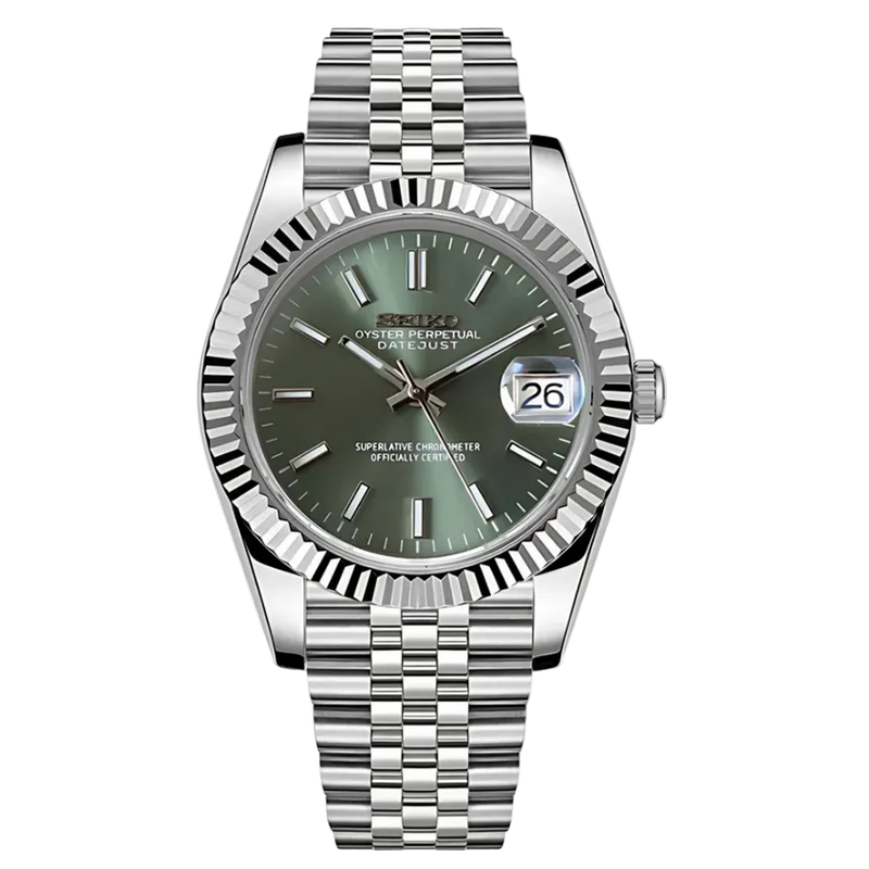 Seiko Mod Datejust Mint Green