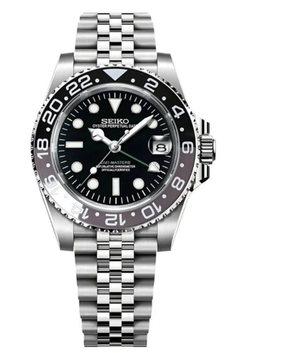Seiko Mod GMT Bruce Wayne