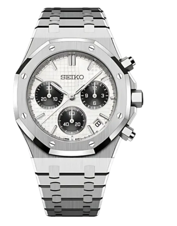 Seiko Mod Royal Oak Chronograph Panda