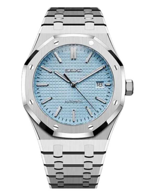 Seiko Mod Royal Oak Tiffany Blue