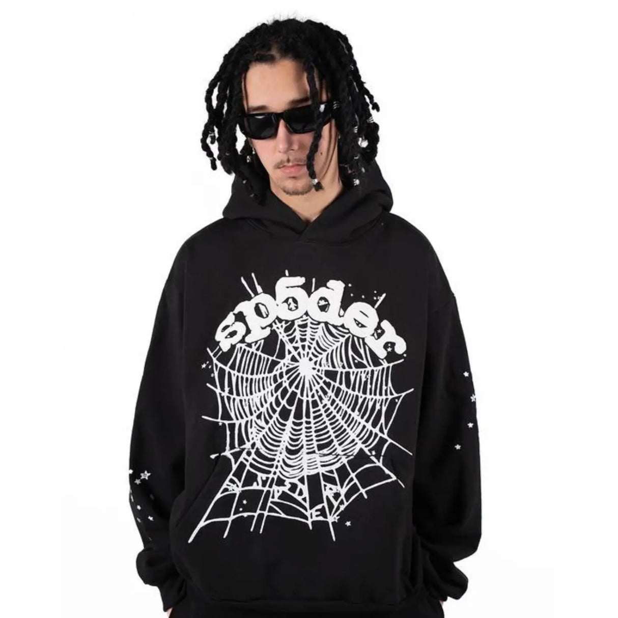 Sp5der OG Web Hoodie Black