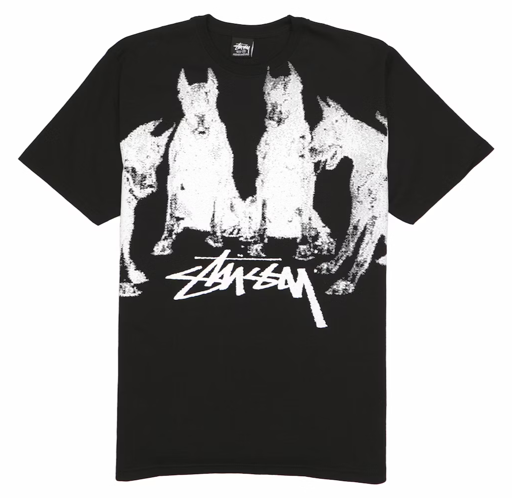 Stussy Doberman Tee Black - Main Image