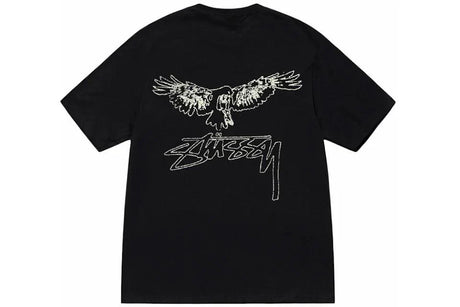 WINGSPAN TEE STUSSY BLACK - dawntown