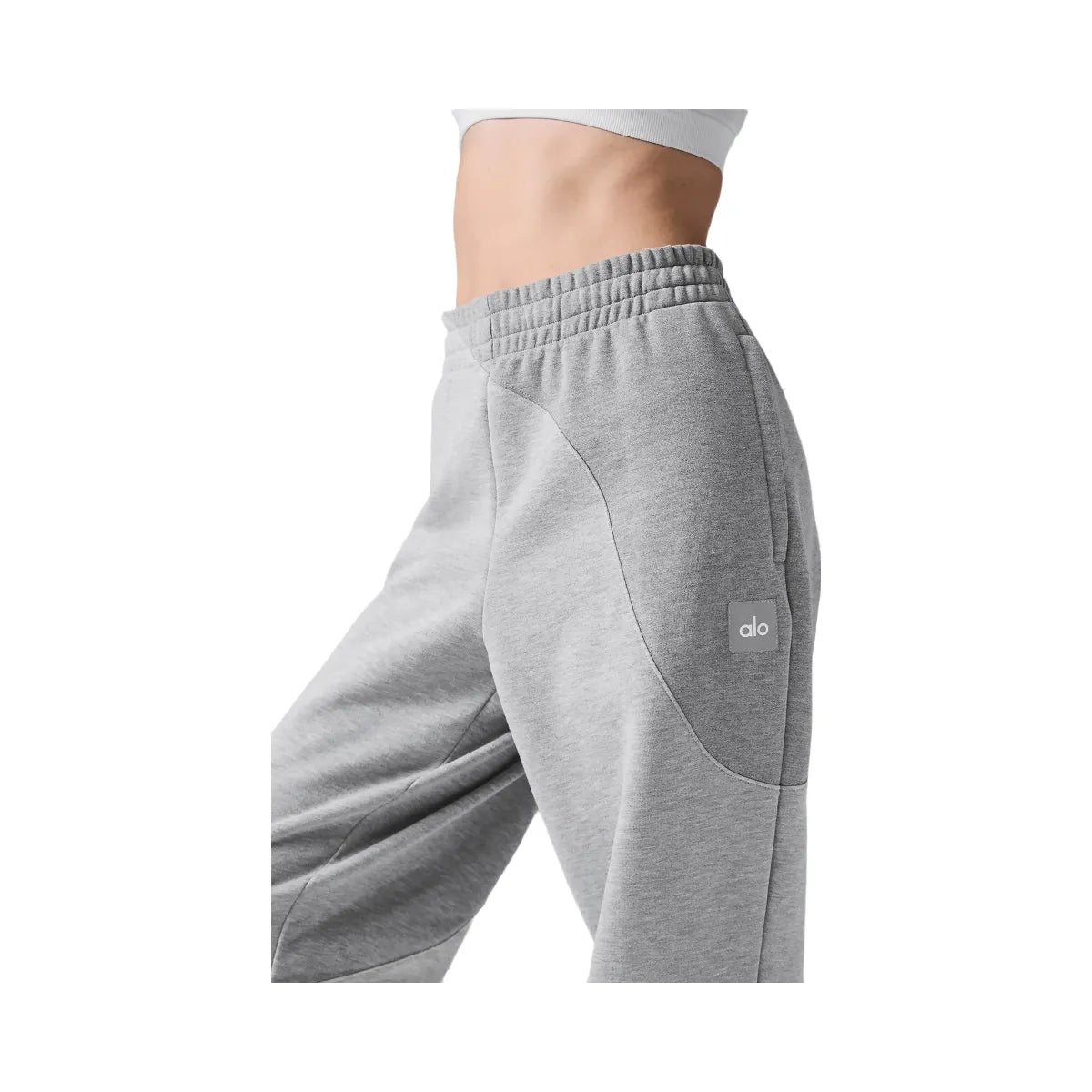 Alo Make Waves Sweatpant - Athletic Heather Grey Tonal
