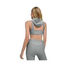Alo Women's Airlift Light Speed Hooded Bra - Lunar Grey