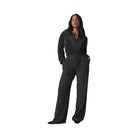Alo Women's Cropped Micro Plisse Jacket - Black