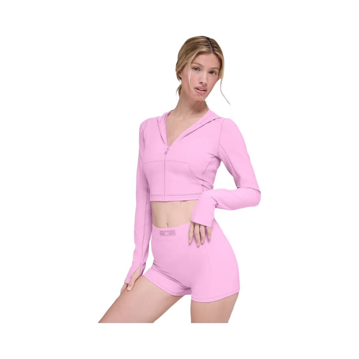 Alo Women's soft Sincere Fitted Jacket - Candy Heart Pink