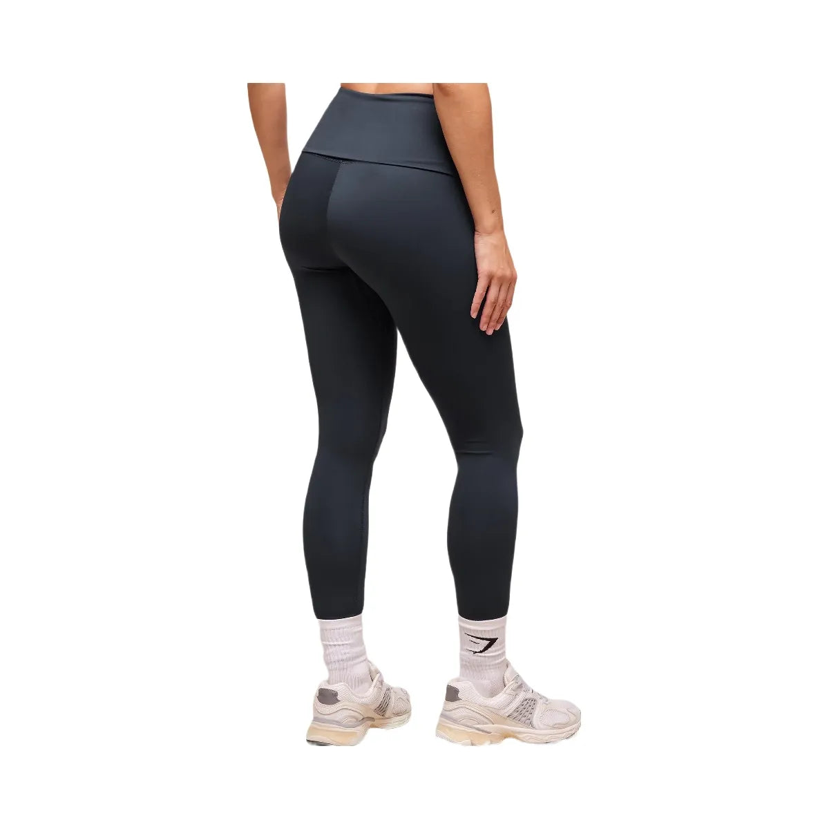 Gymshark Training Foldover Leggings - Heavy Blue