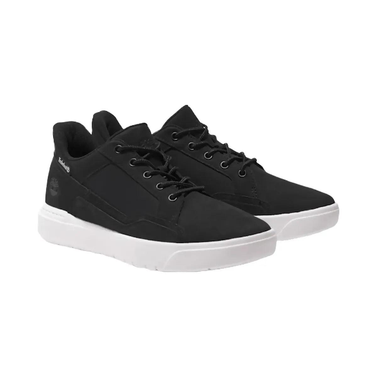 Timberland Men's Allston Low Lace-Up Sneaker Black Nubuck