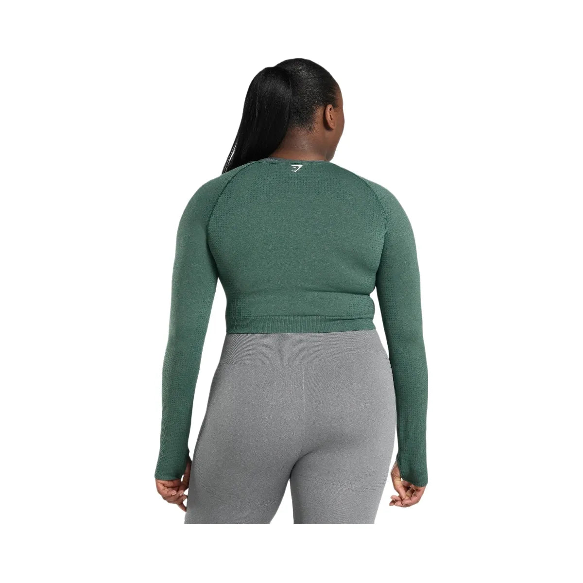 Gymshark Vital Crop Top - Dark Green Marl