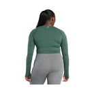 Gymshark Vital Crop Top - Dark Green Marl