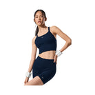 Alo Women's Seamless Ribbed Favorite Bra Tank - Navy