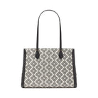 Kate Spade Signature Spade Flower East West Large Laptop Tote Black Multi