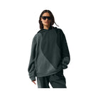 Alo Women's Make Waves Hoodie - Charcoal Green Tonal