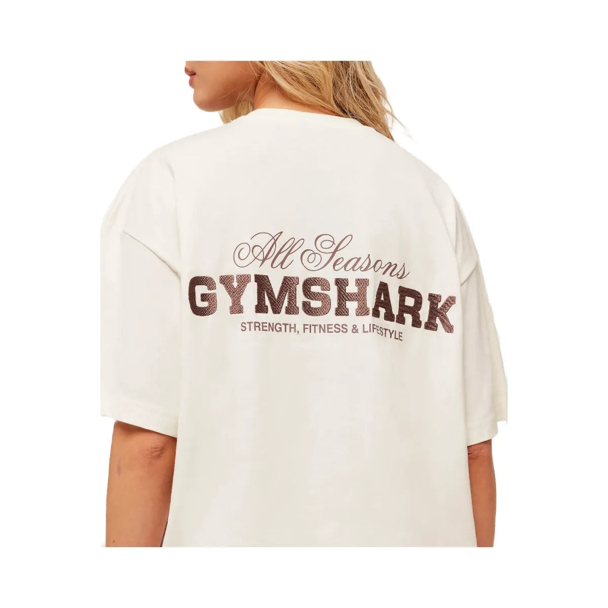 Gymshark All Seasons Graphic Short Sleeve T-Shirt - GS Soft White