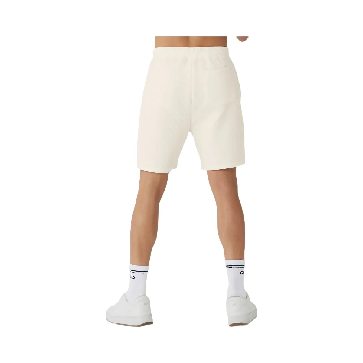 Alo Men's Quilted Stadium Short - Ivory