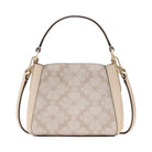 Kate Spade Flower Pvc Mini Top Handle Crossbody Dark Beige Multi