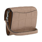 Coach Mini Envelope Wallet With Strap Embossed Crocodile-Silver-Stone