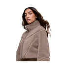 Alo Women's Sherpa Cropped Slope Side Jacket - Chai Latte