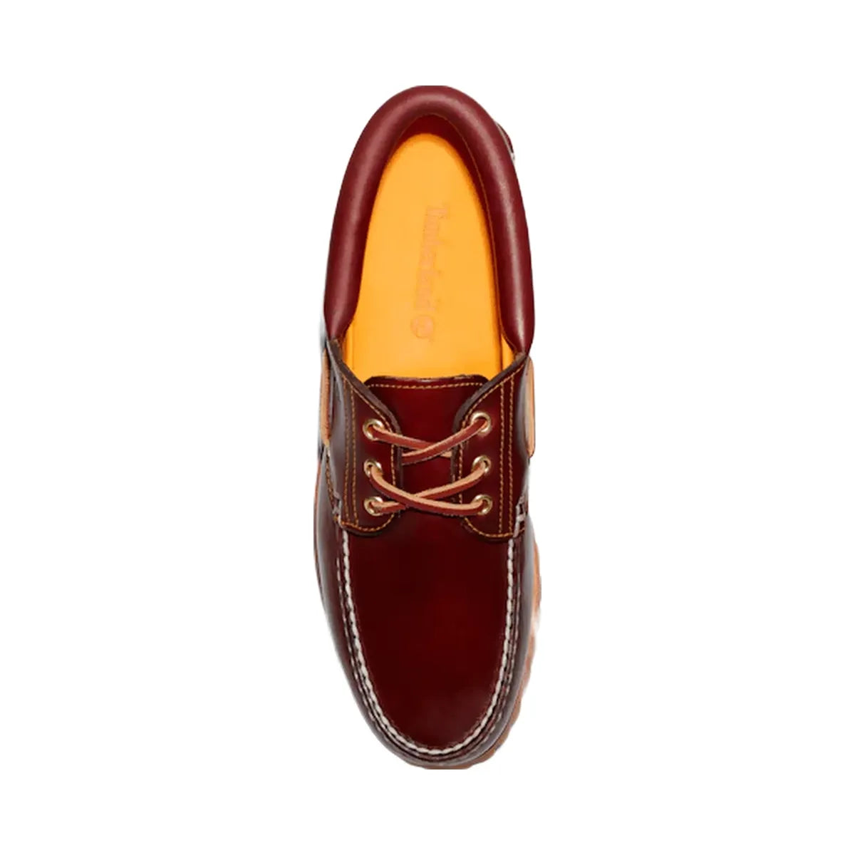 Timberland Authentic 3-Eye Lug Handsewn Boat Shoe Burgundy Men'S
