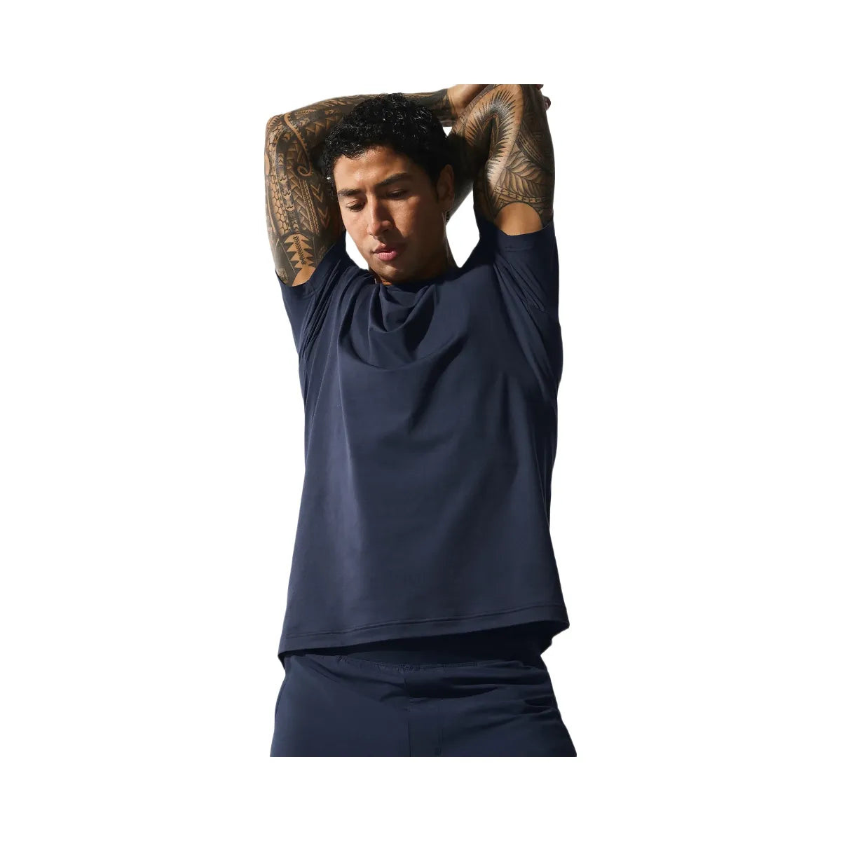 Alo Men's Conquer Reform Crewneck Short Sleeve - Navy