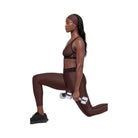 Alo Women's Airlift Line Up Bra - Brownstone