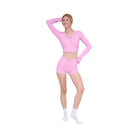 Alo Women's soft Sincere Micro Short - Candy Heart Pink
